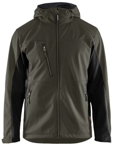 Blåkläder 4753-2516 Softshell jack Groen/Zwart