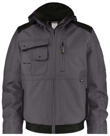 DASSY® Austin Canvas winterjas Antracietgrijs/Zwart