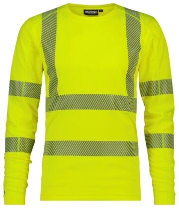 DASSY® Carterville Hogezichtbaarheids-uv-T-shirt met lange mouwen Fluogeel