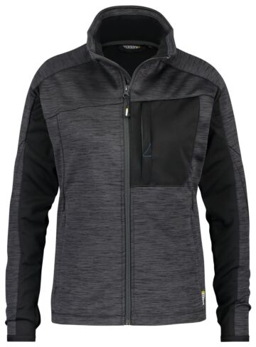 DASSY® Convex Women Midlayervest voor dames Antracietgrijs/Zwart