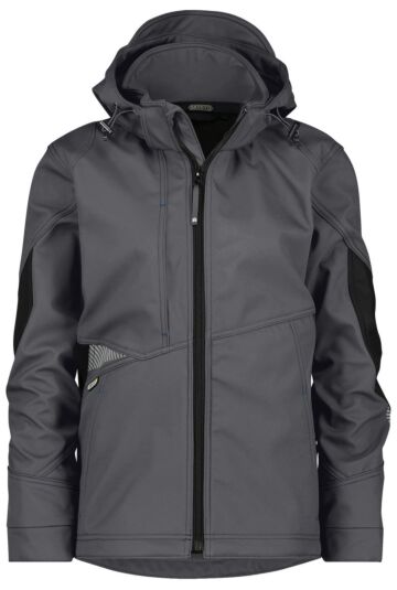 DASSY® Gravity Women Softshelljas voor dames Antracietgrijs/Zwart