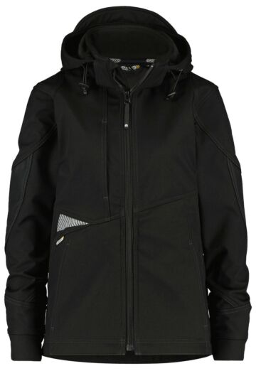 DASSY® Gravity Women Softshelljas voor dames Zwart