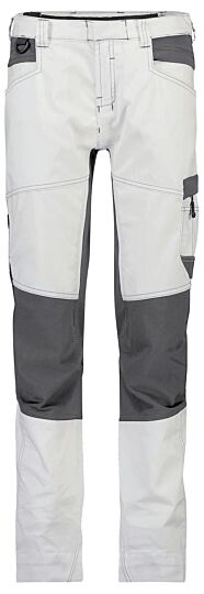DASSY® Helix Painters Women Schildersbroek met stretch voor dames Wit/Antracietgrijs