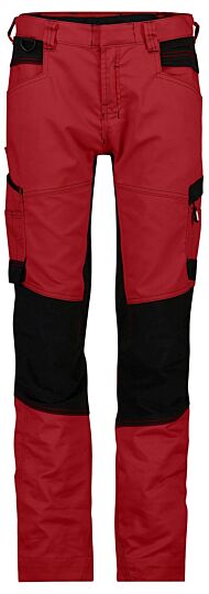 DASSY® Helix Women Werkbroek met stretch voor dames Rood/Zwart