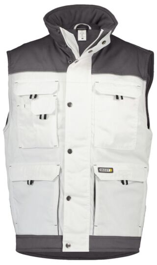 DASSY® Hulst Tweekleurige bodywarmer Wit/Cementgrijs