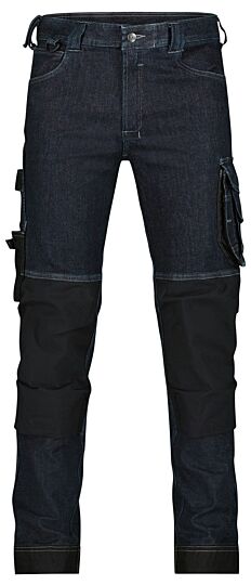 DASSY® Kyoto Stretch werkjeans met kniezakken Jeansblauw/Zwart 9,5 oz/y² (320gr)