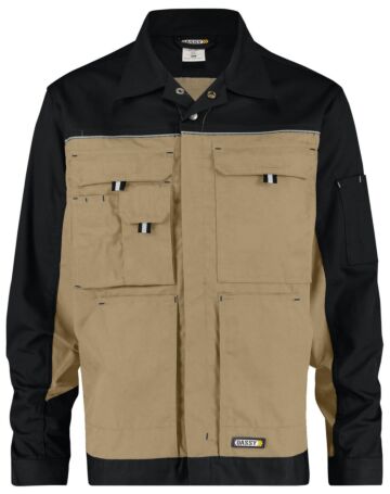 DASSY® Lugano Tweekleurige werkvest Beige/Zwart