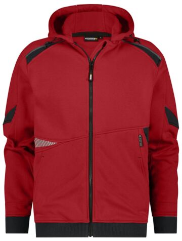 DASSY® Lunax Hoodie Rood/Zwart