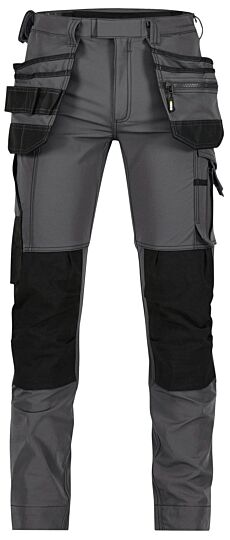 DASSY® Matrix Stretch holsterzakkenbroek met kniezakken Antracietgrijs/Zwart
