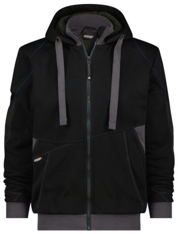 DASSY® Pulse Sweatshirtjas Zwart/Antracietgrijs
