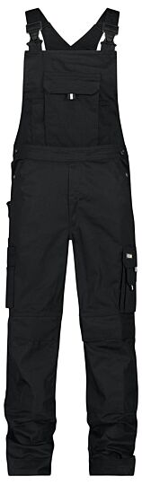 DASSY® Ventura Bretelbroek met kniezakken Zwart