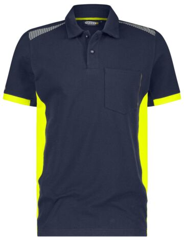 DASSY® Veracruz Polo Nachtblauw/Fluogeel