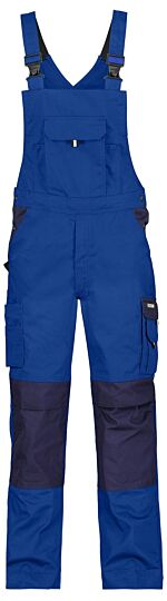 DASSY® Versailles Tweekleurige bretelbroek met kniezakken Korenblauw/Marineblauw