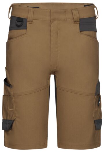 DASSY® Axis Next Werkshort met stretch Leembruin/Antracietgrijs