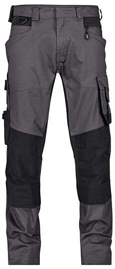 DASSY® Dynax Next Werkbroek met stretch en kniezakken Antracietgrijs/Zwart