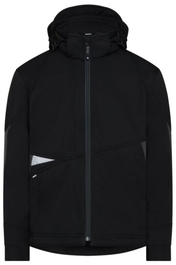 DASSY® Gravity Next Softshelljas Zwart/Antracietgrijs