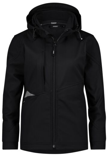 DASSY® Gravity Next Women Softshelljas voor dames Zwart/Antracietgrijs