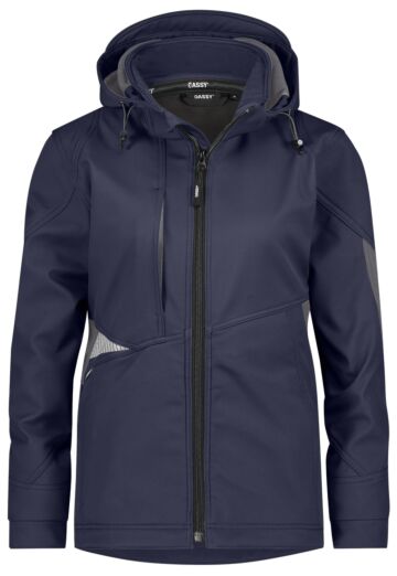 DASSY® Gravity Next Women Softshelljas voor dames Nachtblauw/Antracietgrijs