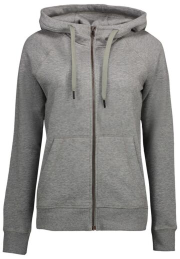 Pro Wear by Id 0639 CORE hoodie met rits dames Grijs gemêleerd