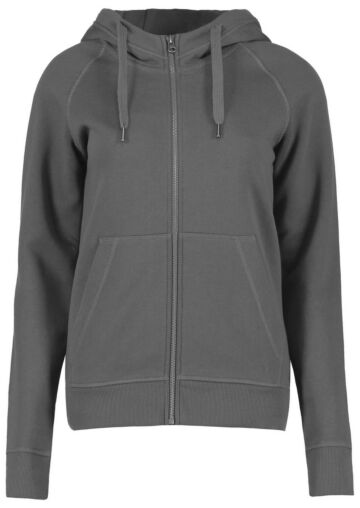 Pro Wear by Id 0639 CORE hoodie met rits dames Silver grey
