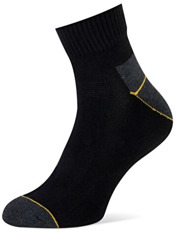 Stapp Yellow Heren Quarter 2-Pack 4435 Zwart