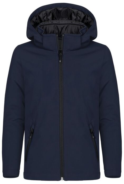 Clique Padded Hoody Softshell Junior Kinderen Dark Navy