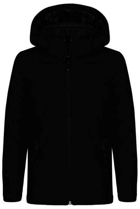 Clique Padded Hoody Softshell Junior Kinderen Zwart