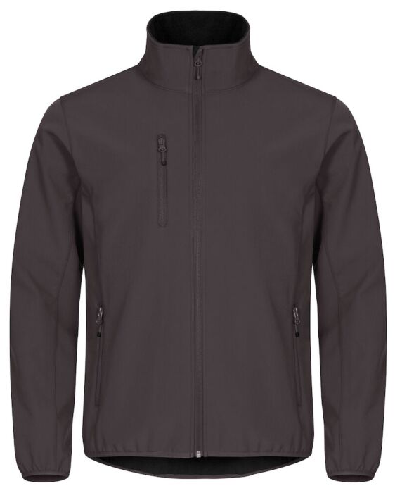 Clique Classic Softshell Jacket Heren Donkergrijs