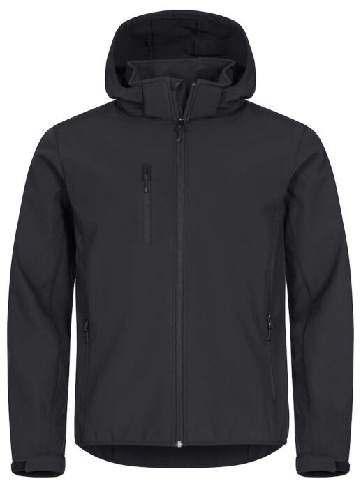Clique Classic Softshell Hoody Heren Zwart