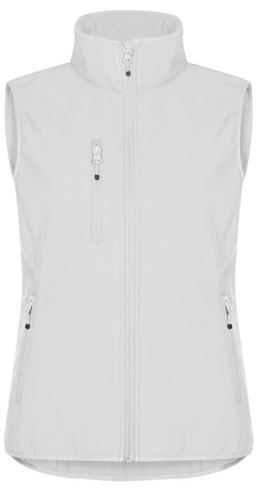 Clique Classic Softshell Vest Dames Wit