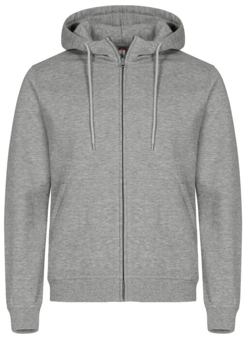 Clique Miami Hoody Fz Grijsmelange