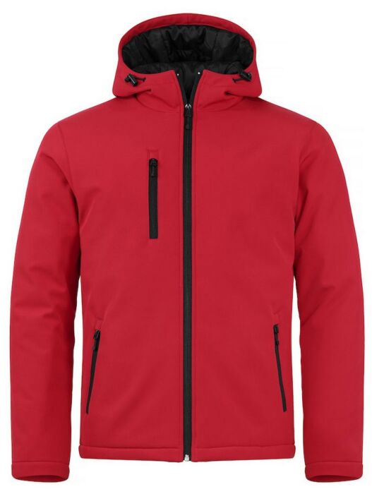 Clique Padded Heren Hoody Softshell Rood