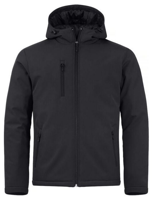 Clique Padded Heren Hoody Softshell Zwart