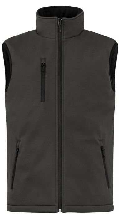 Clique Padded Heren Softshell Bodywarmer Donkergrijs