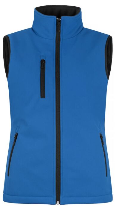 Clique Padded Softshell Bodywarmer Dames Kobalt