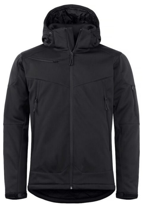 Clique Grayland Softshelljas Heren Zwart