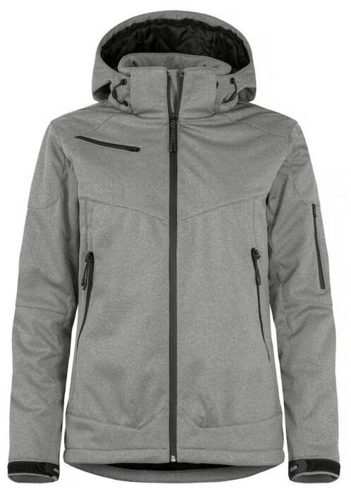 Clique Grayland Softshelljas Dames Antraciet