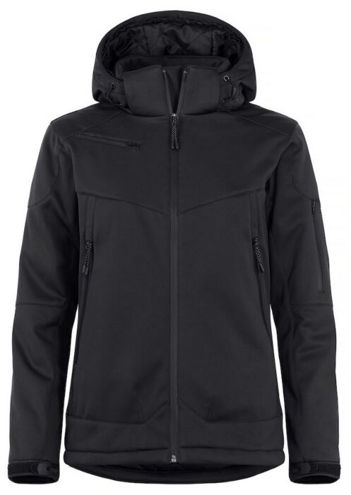 Clique Grayland Softshelljas Dames Zwart