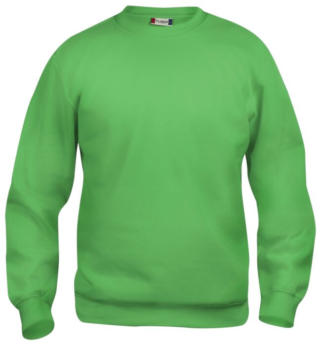 Clique Basic Roundneck Junior Kinderen Appel-Groen