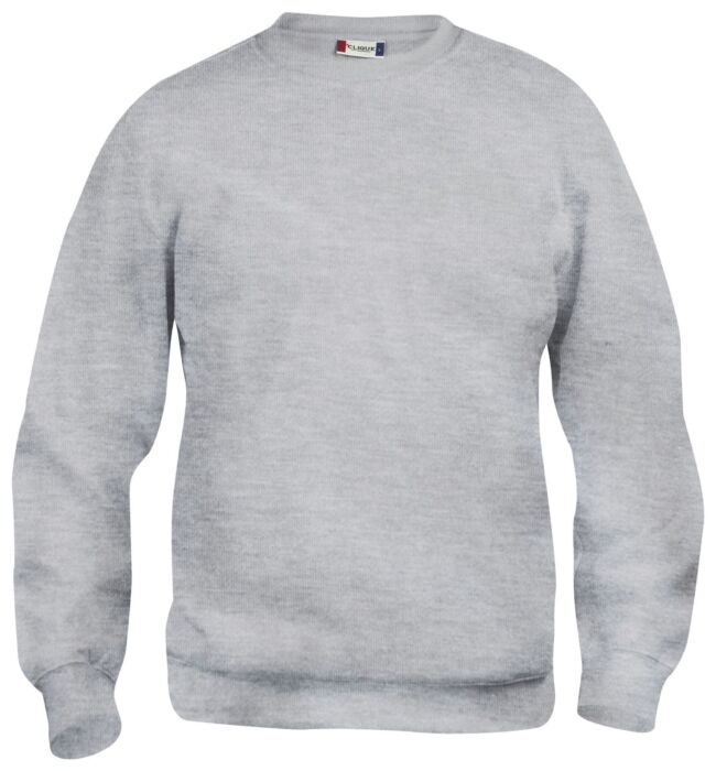 Clique Basic Roundneck Junior Kinderen Grijs-Melange