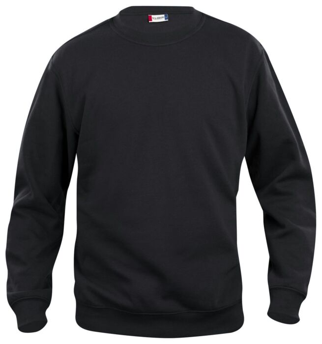 Clique Basic Roundneck Junior Kinderen Zwart