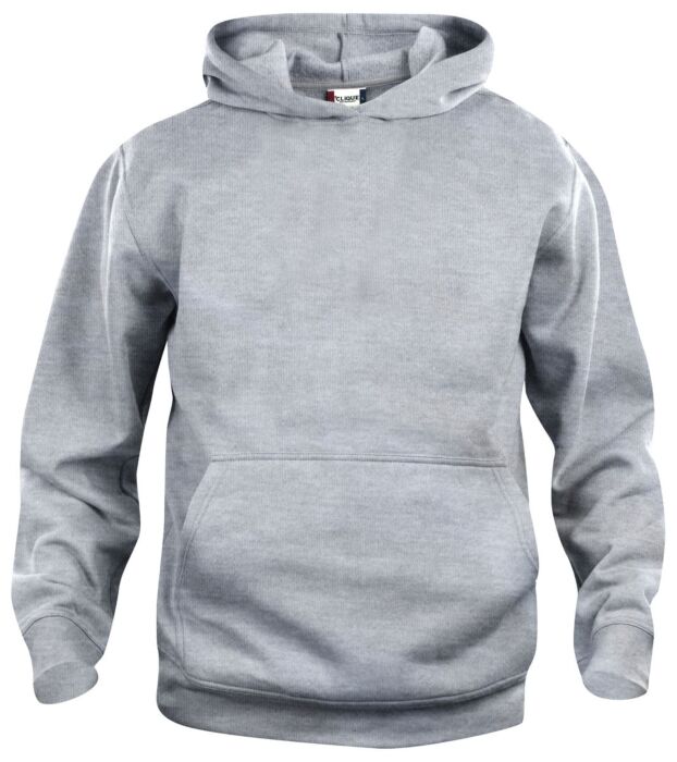 Clique Basic Hoody Junior Kinderen Grijs-Melange