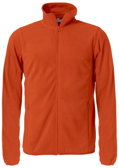Clique Basic Micro Fleece Jacket Heren Dieporanje