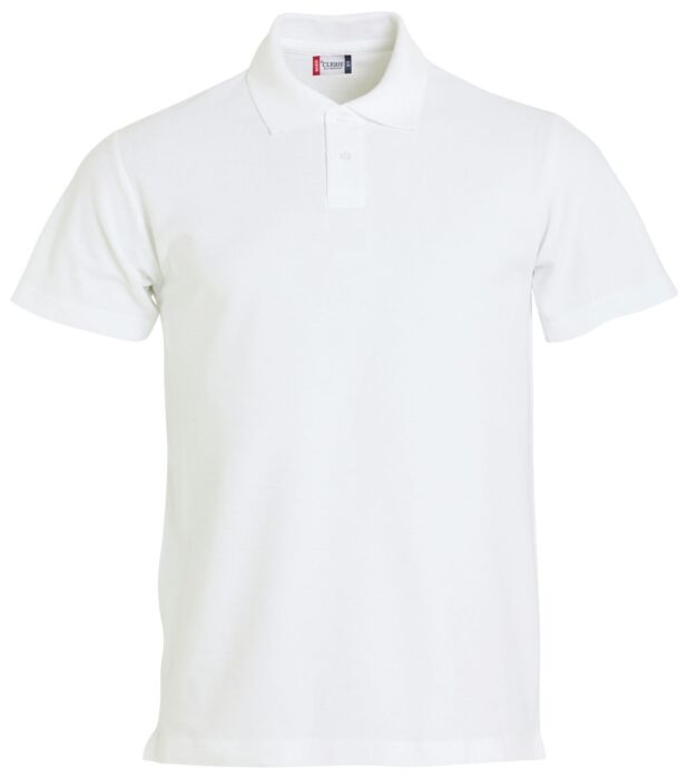Clique Basic Polo S/S Junior Kinderen Wit