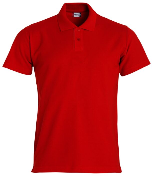 Clique Basic Polo S/S Junior Kinderen Rood