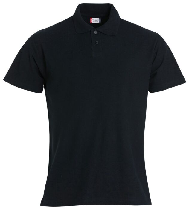 Clique Basic Polo S/S Junior Kinderen Zwart