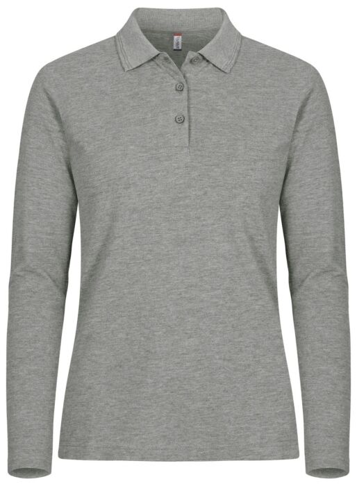 Clique Manhattan L/S Women Dames Grijsmelange