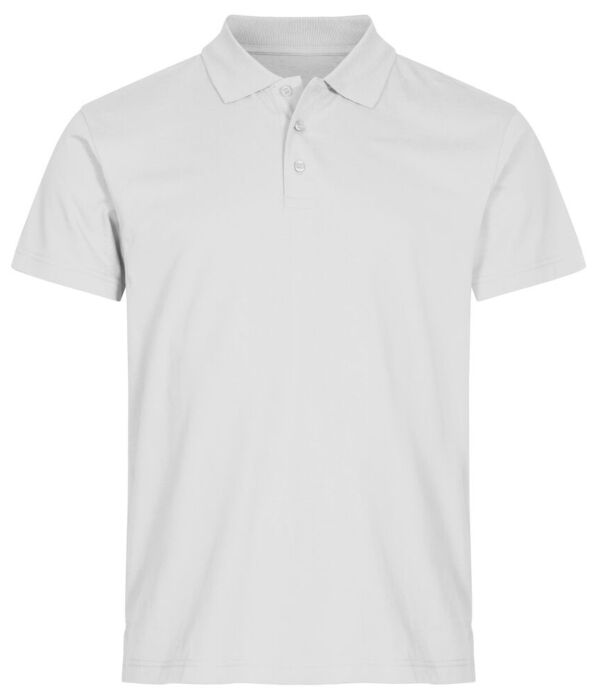 Clique Single Jersey Polo Wit