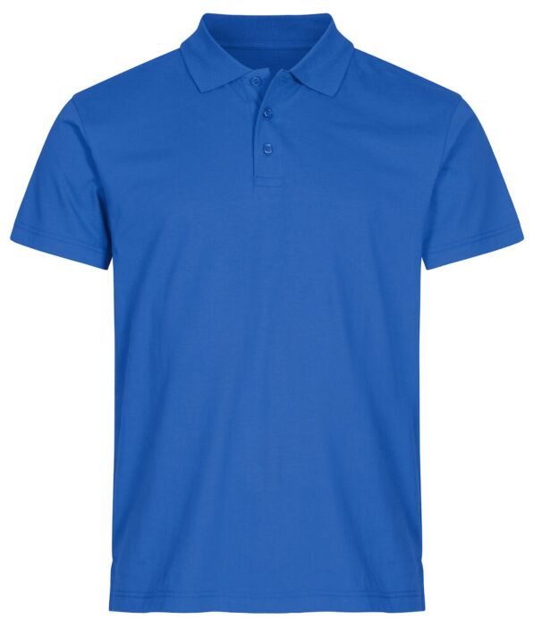 Clique Single Jersey Polo Kobalt