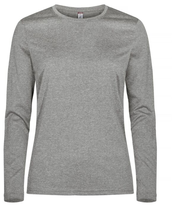 Clique Basic Active-T Ls Dames Grijsmelange